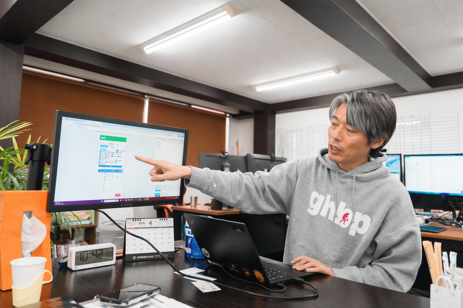 開発した保坂社長