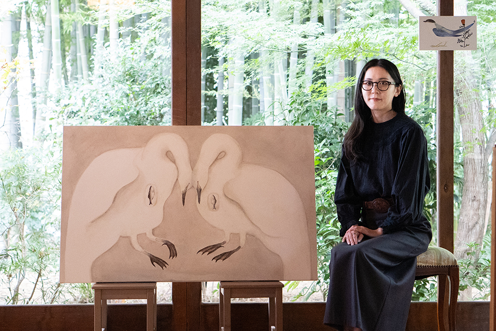 日本画家の藤生百音さん